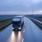 delivering-goods-driving-on-highway-at-dusk